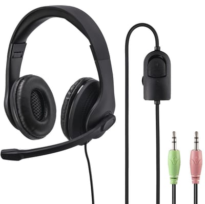 PC-Office-headset HS-P200, stereo, zwart