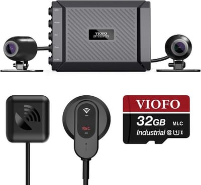 Luxe Dashcam Motor Pro – Motocam – Camera Motorfiets – Met GPS & WiFi – Waterdicht – 1080P – Micro SD Inbegrepen – Zwart