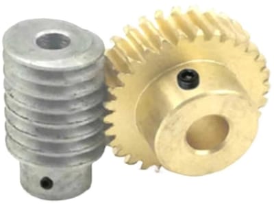 Wormwiel Tandwiel - Reductietandwiel Hypoïde - Krachtoverbrenging - Koper Staal Constructie - 18.5 mm Schacht - Metaal