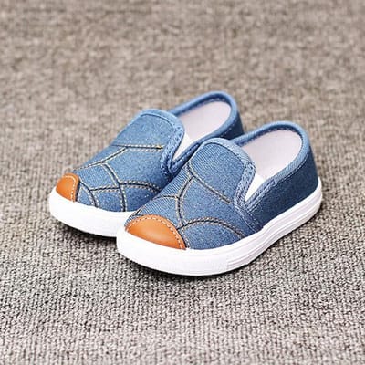 Kinderen grote maten canvas schoenen lente en herfst ademend zachte zolen babyschoenen jongens en meisjes kleuterschool casual platte schoenen 21 blauw