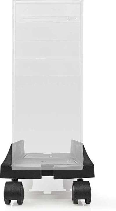 Nedis PC-Standaard - Draai- en Kantelbaar / Verstelbare Breedte - 14.5 - 24.2 cm - 20 kg - Kunststof / Metaal - Zwart