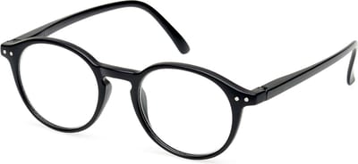 Spectrum Leesbril Zwart Rond 1.00