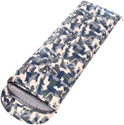 Waterdichte Slaapzak - Envelop Model - Kamperen Wandelen - 1200g Eendendons Vulling - 220x80cm - Camouflage