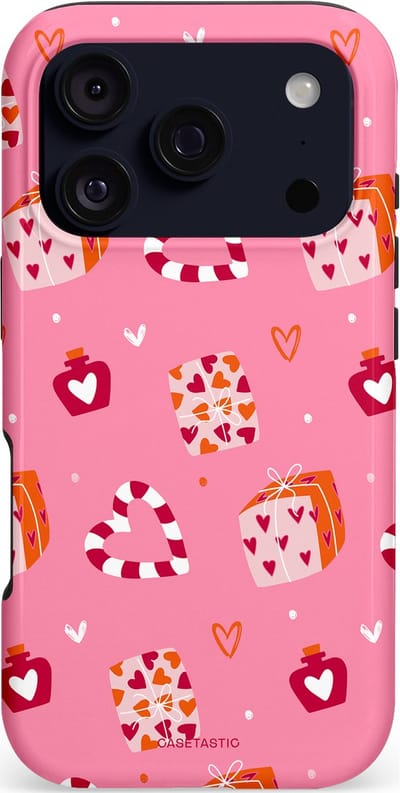 Casetastic hoesje geschikt voor Apple iPhone 17 Pro - MagSafe - Dubbellaagse bescherming - Zoete Liefde Roze - Fashion Case - Lichtroze Koraal