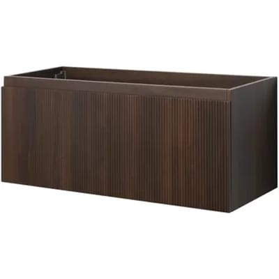 Aquazuro Wastafelonderkast Napoli 90cm - Notelaar Houtlook - Met 2 Lades