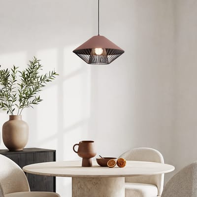 LumenXL Moderne hanglamp Aiva - koffie bruin