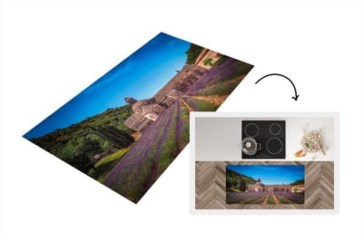 Keukenloper - Loper keuken - Lavendel - Huis - Lucht - 120x60 cm - Keukenloper vinyl