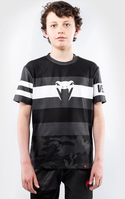 Venum Bandit Kids Dry Tech T-shirts Zwart Grijs - Kids - 10 Jaar