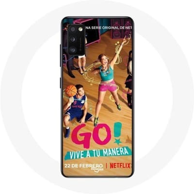 Samsung Galaxy A41 hoesje Achtervolg je dromen Lupe Mia en Álvaro Go! Leef op jouw manier