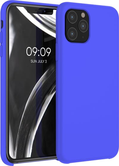 kwmobile telefoonhoesje geschikt voor Apple iPhone 11 Pro - Hoesje met siliconen coating - Smartphone case in Baltisch blauw