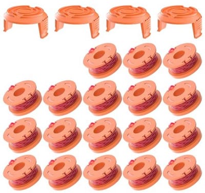 Draadspoel voor grastrimmer 1,60 mm - 18 reservespoelen en 4 doppen