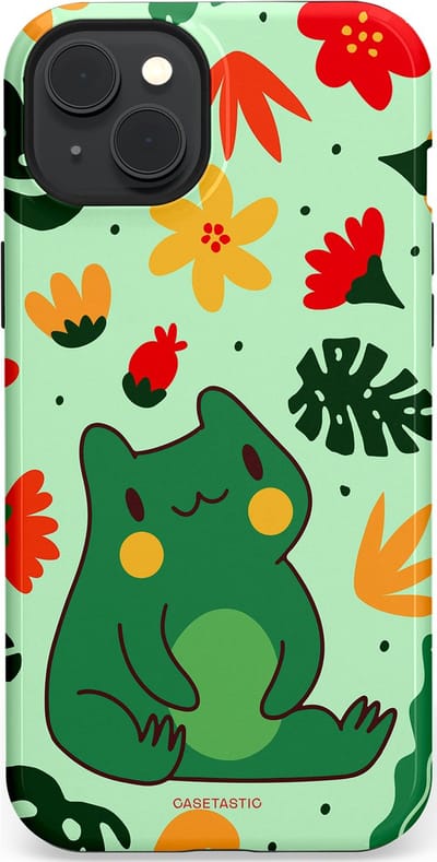 Casetastic Hoesje Geschikt voor Apple iPhone 15 Plus Magsafe - Stijlvolle Beschermende Duo-layer Case - Kwaakje