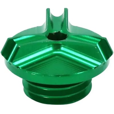 Bouchon niveau huile alu CNC anodisé vert AVOC pour Moto Kawasaki 900 Z Après 2017