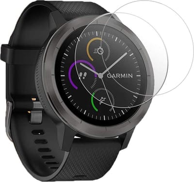 Screenprotector voor Garmin Vivoactive 3 - 2 stuks Beschermglas Smartwatch van glas Transparante glazen schermbeschermfolie