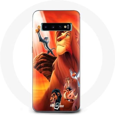 Hoesje voor Samsung Galaxy S10 The Lion King Simba en Mufasa