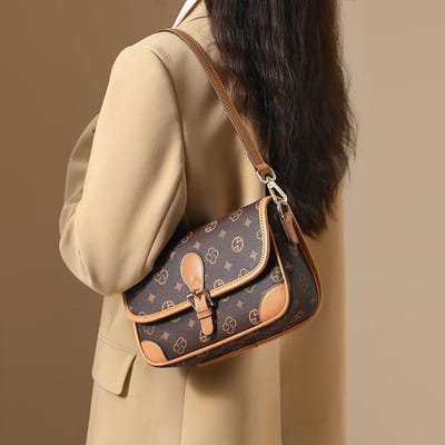Nieuwe Herfst en Winter Onderarmtas Crossbody Tas Dames Tas Geprint High-end Pendeltas Schoudertas black