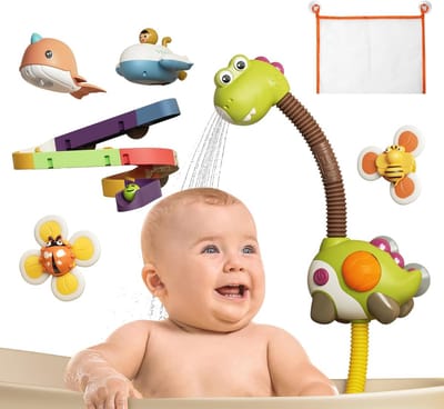 Badspeelgoed Set - Douche Speelgoed - Baby Douchen - Met Opbergzak - 24 x 12 x 33 cm - Multicolor