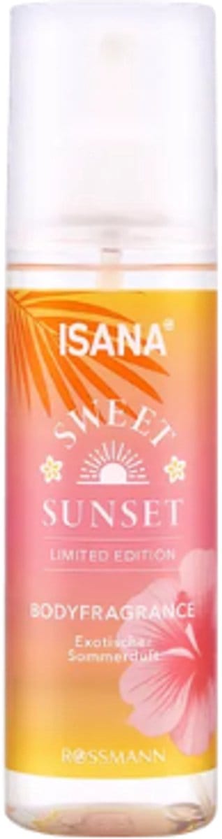 Isana Bodyspray Sweet Sunset | 1x 200 ml - Zoete Exotische Zomergeur - Bodyfragrance