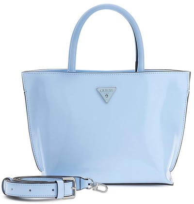 GUESS handtas schoudertas Arnela II Mini Tote Sky Blue Lichtblauw