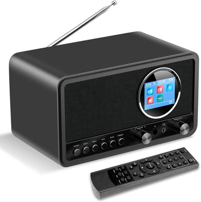 Digitale Radio - Keukenradio DAB+ - Muziek Luisteren - Bluetooth Connectie - 2.4 Inch Display - Zwart