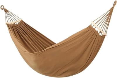 Hangmat Swing - Kampeerhangmat Slaapzak - Buiten Ontspannen - Anti Rollover Ontwerp - Enkele Volwassene - Beige