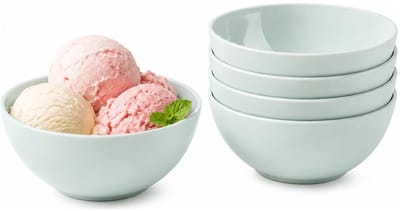 Plasticforte kommetjes/schaaltjes - 10x - dessert/ontbijt - kunststof - D12 x H5 cm - mintgroen - BPA vrij
