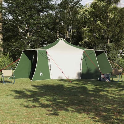 vidaXL Tipi Tent met dak met opslag Groen 492 x 492 x 275 cm taft