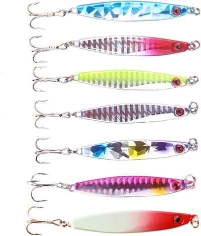 7-delige Set Visspinners voor Zeevissen, Ideaal voor Baars en Forel, Perfect voor Sportvissen