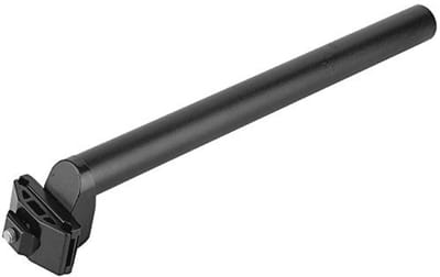 Fiets Zadelpen - Mountainbike Onderdeel - Comfortabel Fietsen - Schokbestendig Ontwerp - 25.4 x 300 Mm - Zwart