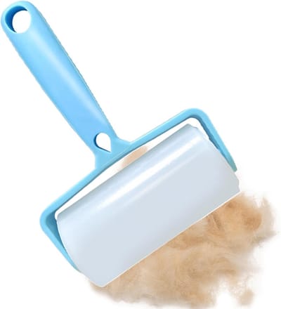 Draagbare Pluisroller - Haarverwijderaar Kleding - Vlekken Verwijderen - Wasbaar Herbruikbaar - 10.1 x 5.4 cm - Blauw