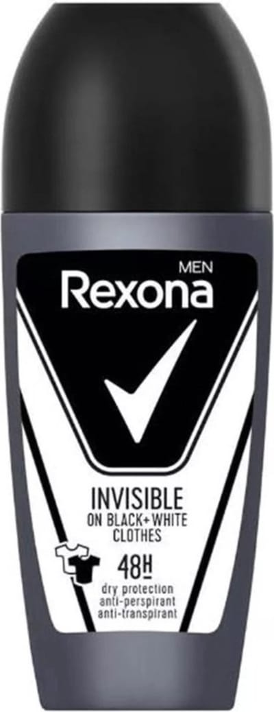 Rexona Deo Roller Men - Invisible On Black & White Clothes - 50 ml