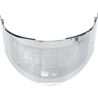 Visière de Casque de Moto Lentille Résistante à l'Usure Protection Solaire Visière de Casque à Vision Claire pour Casque de Moto FF320 328 353 800 argenté
