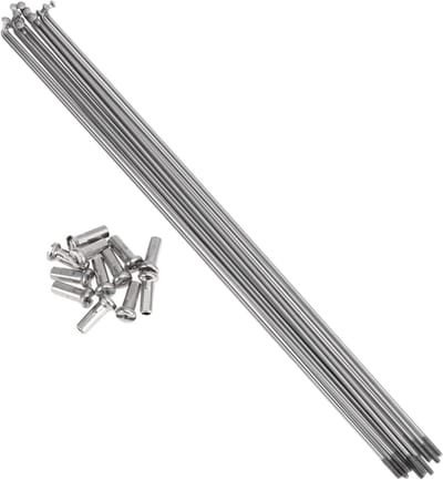 Set van 12 Fietspaken 14G 245mm van 304 RVS voor Fietswielen - Duurzaam en Lichtgewicht