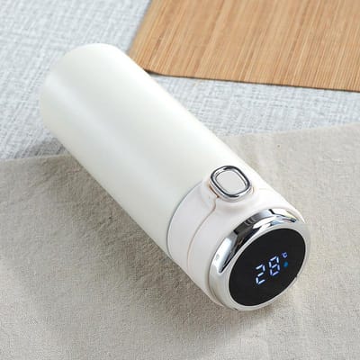 420ml roestvrijstalen temperatuurweergave thermische mok slimme thermosfles koffie thee thermosfles kerstcadeau waterfles 420ML