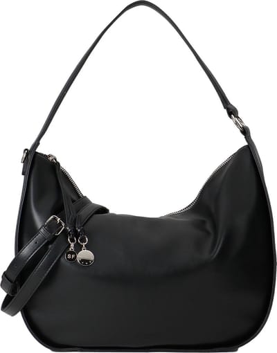 SEIDENFELT MANUFAKTUR Schoudertas Fria Hobo Black Zwart