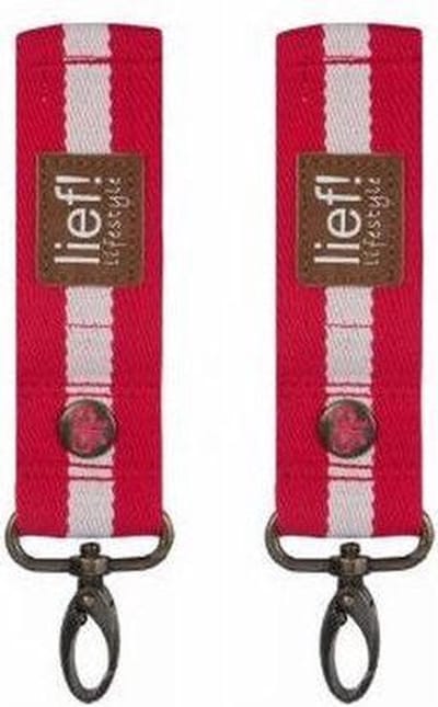 Lief! - Homemade Buggy haken (2stuks) - Rood