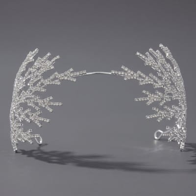Kroon voor dames-Prinsessenkroon-Diadeem-Kroon-Strass-Elegant en Duurzaam - Geschikt voor Verschillende Gelegenheden-Haarsieraad-Stijl 93