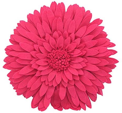 3D Sierkussen met Madeliefjesbloem - Fuchsia 45,7 cm