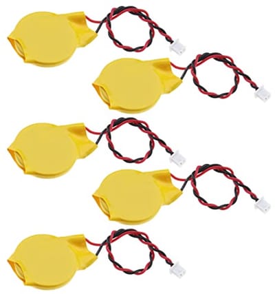 5 Stuks 3V CR2032 BIOS CMOS Batterij met Draad Leads en Connector voor Elektronische Apparaten