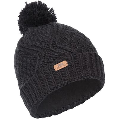 Trespass Vrouwen/dames Zyra gebreide Beanie (Zwart)