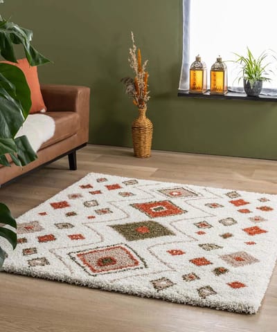 Bohemian vloerkleed vierkant - Artisan wit/multi 280x280