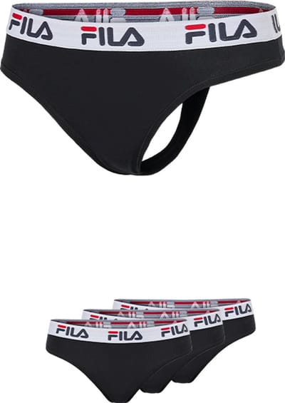 Fila Urban String - Maat XS - 3 Pack - Zwart
