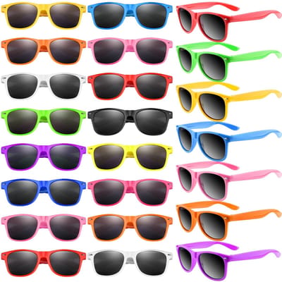 Dailygoods- Zonnebril Feest - 48 Stuks Neon Kleuren - Duurzaam Kunststof - Goody Bag Vulstoffen - Verjaardagsfeest - Strand/ZWEMBAD Decoraties - Feestzonnebril