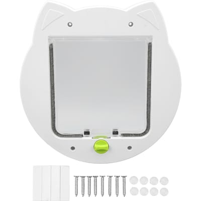 Chatière verrouillable à 2 voies, résistante aux intempéries, silencieuse, pour fenêtre, mur, intérieur et extérieur