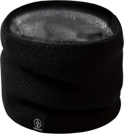 Livano Nekwarmer - Heren - Dames - Fleece - Motor - Bandana - Masker - Colsjaal - Winter - Sjaal - Masker - Zwart