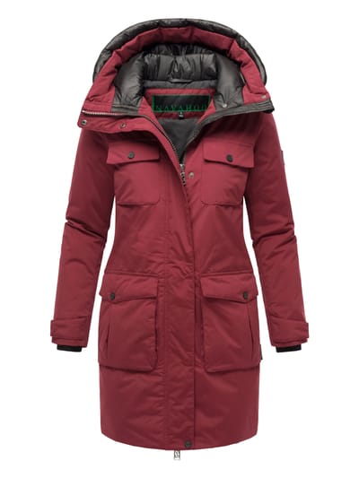 Navahoo Eissturm dames wintermantel met capuchon en fleecevoering