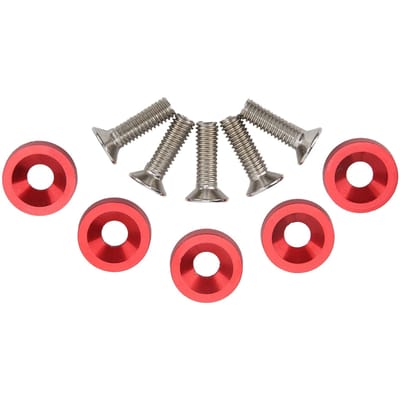 10 Set Auto Motorruimte Dress Up Kits M6 Motorkap Bouten Rode Ringen Modificatie Onderhoud