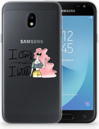 Samsung Galaxy J3 2017 Telefoonhoesje met Naam i Can