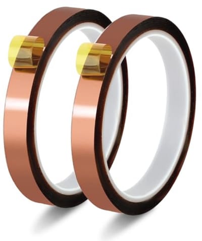 Hittebestendig Plakband 12 mm x 33 m - Warmteband voor Elektronica en Printplaat