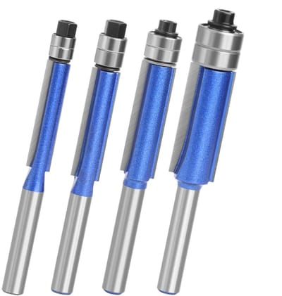 Frees set - Houtsnijgereedschap - Randafwerking hout - Hittebestendige coating - 4 stuks - Metaal